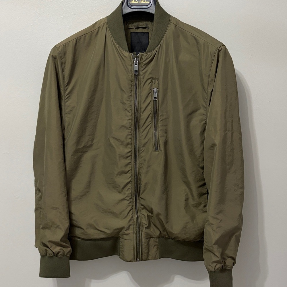 H&M Men's Olive Bomber Jacket